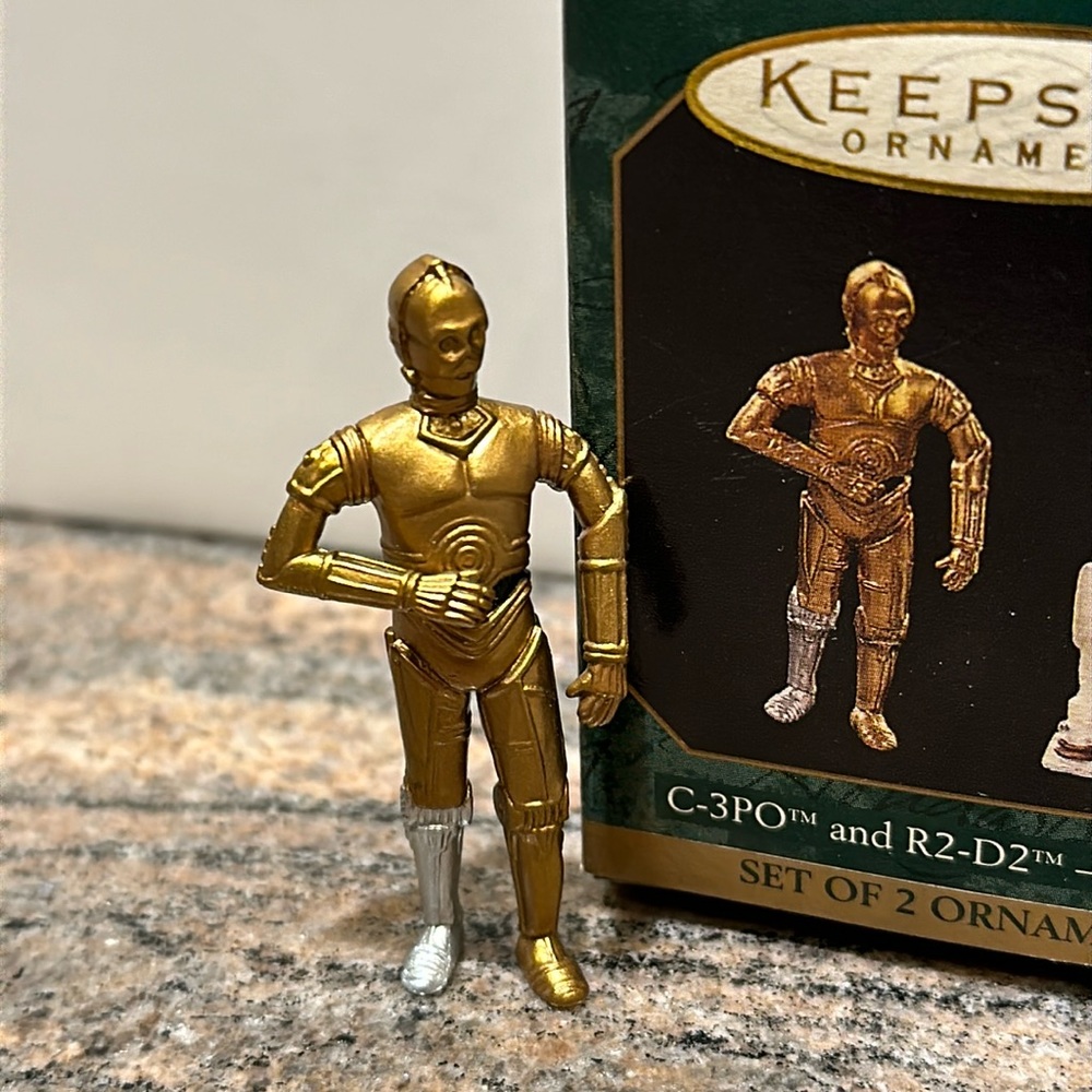 Hallmark Set of 2 C-3PO and R2-D2 Star Wars Ornaments 1997 - Picture 2 of 5